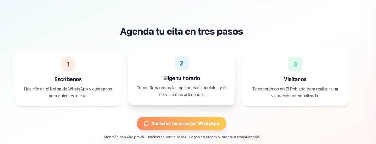 Pantalla de WhatsApp con un mensaje para la Dra. Jennifer Moncayo — paso 1, escríbenos